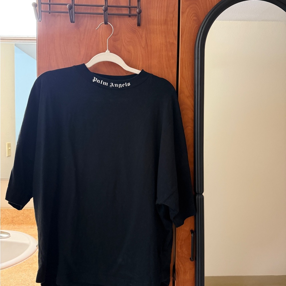 Palm Angels Classic Black Long Sleeve Tee